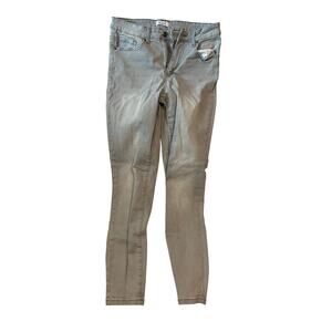 Bleu Slim Fit Gray Jeans Woman Size 8